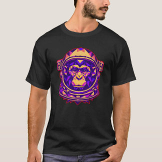 Funky Space Monkey: Interstellär instinkt T Shirt