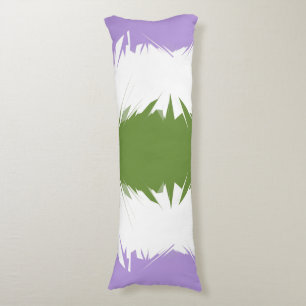 Funky Spiky ZigZag Abstrakt Genderqueer Pride Flag Kroppskudde