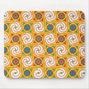 Funky Spiral 1970-talet Retro Mode Swirl Musmatta