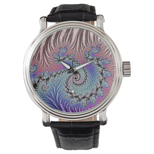 Funky Spiral Fraktal Armbandsur (Framsida)