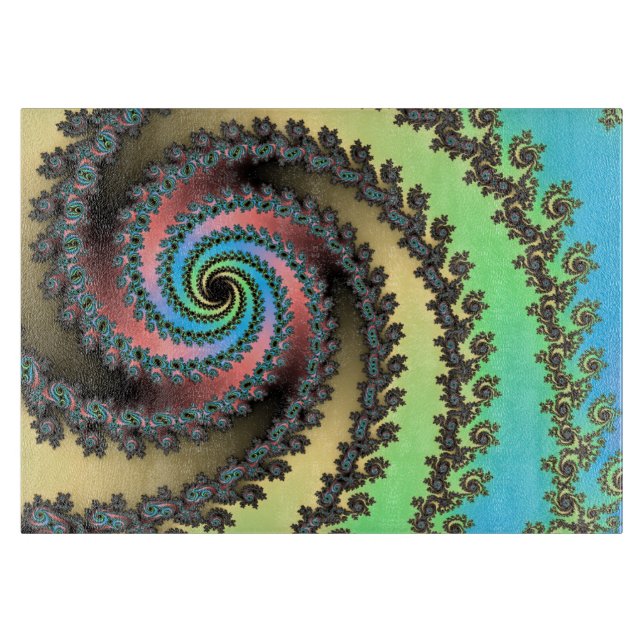 Funky Spiral Pastel Rainbow Fractal (Framsidan)