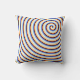Funky Spiral Visuell Illusion Lockar Energi Kudd Kudde