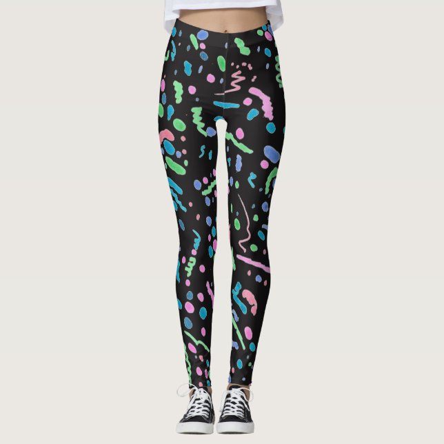 Funky Splatter Leggings (Framsida)
