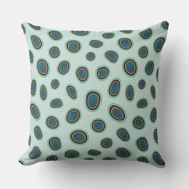 Funky Spots Mandarin Fish Print Dekorativ kudde (Framsida)