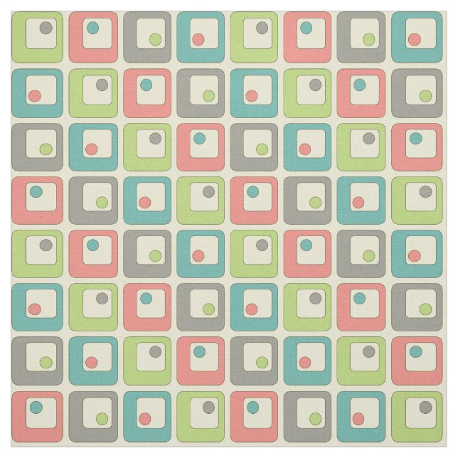 Funky Squares Fabric Tyg (Provkarta)