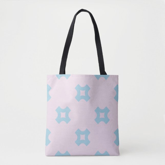 Funky stil geometriska sömlösa mönster med kors tygkasse (Framsida)