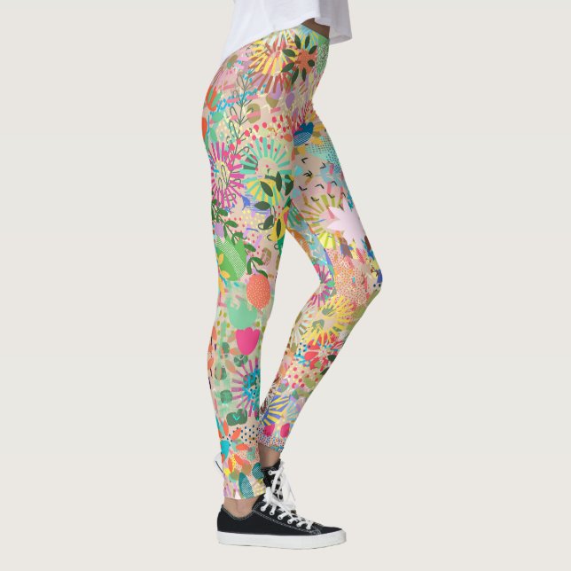 Funky stjärnexplosion  leggings (Höger)