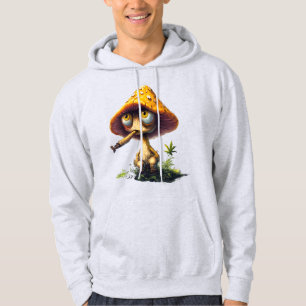 Funky Stoned Mushroom Tecknad T-Shirt Hoodie