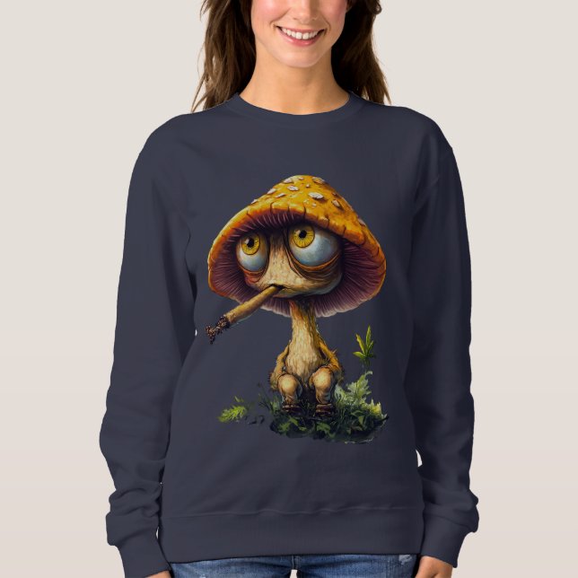 Funky Stoned Svamp Cartoon T-Shirt (Framsida)