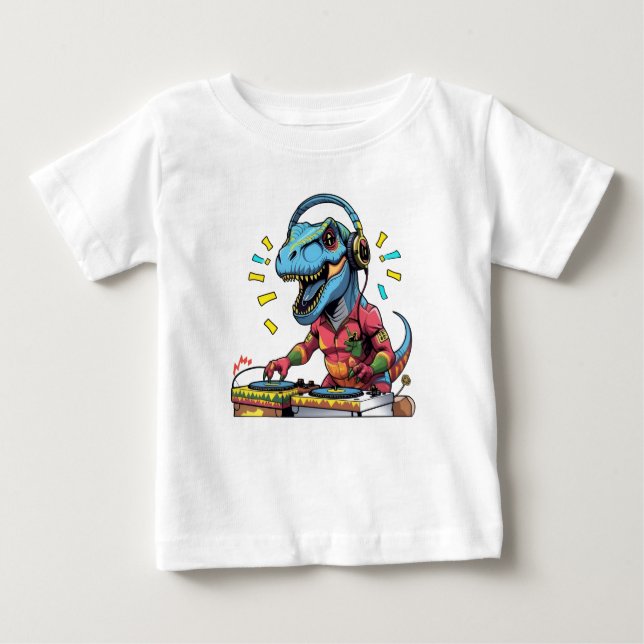 Funky T-Rex Music Älskare Tee (Framsida)