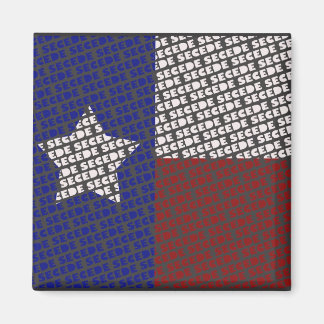 funky Texas SECEDE flagga magnet