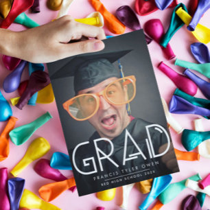 Funky Text GRAD med foto   Klass 2023 Meddelande