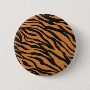 Funky Tiger Rand Vild Animaliska Mönster-gåvor Knapp