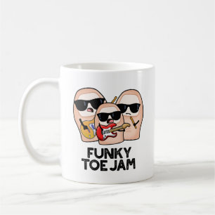 Funky Toe Jam Roligt Musik Puns Kaffemugg