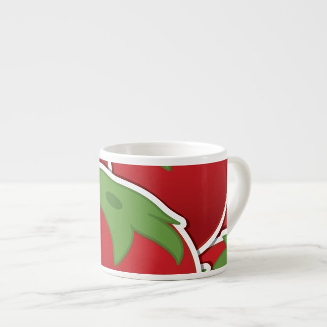 Funky tomato espressomugg (Framsida höger)