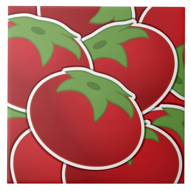 Funky tomato kakelplatta (Framsidan)