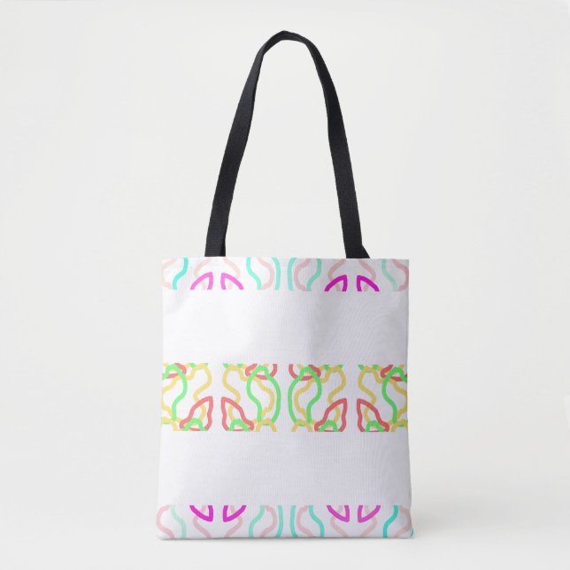 Funky Tote Bag Tygkasse (Framsida)