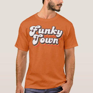 Funky Town Roller Disco Outfit Retro 70 s kostym F T Shirt