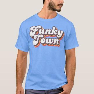 Funky Town Roller Disco Outfit Retro 70s Costume T Shirt