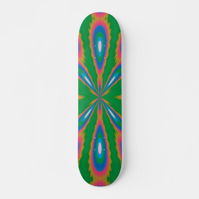 Funky Trädgård Abstrakt Konst Skateboard Bräda 19,5 Cm (Framsida)