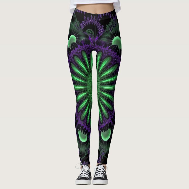 Funky Trädgård Leggings (Framsida)