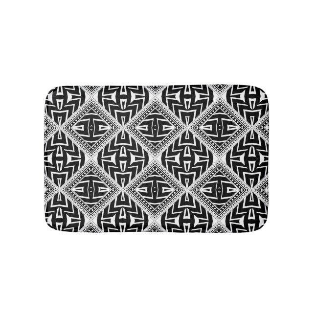 Funky Tribal Mönster Bath Mat Badrumsmatta (Framsidan)