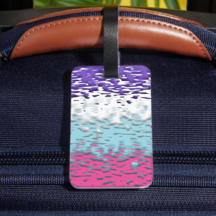Funky Trippy Ripply Groovy Multisexuell Pride Flag Bagagebricka