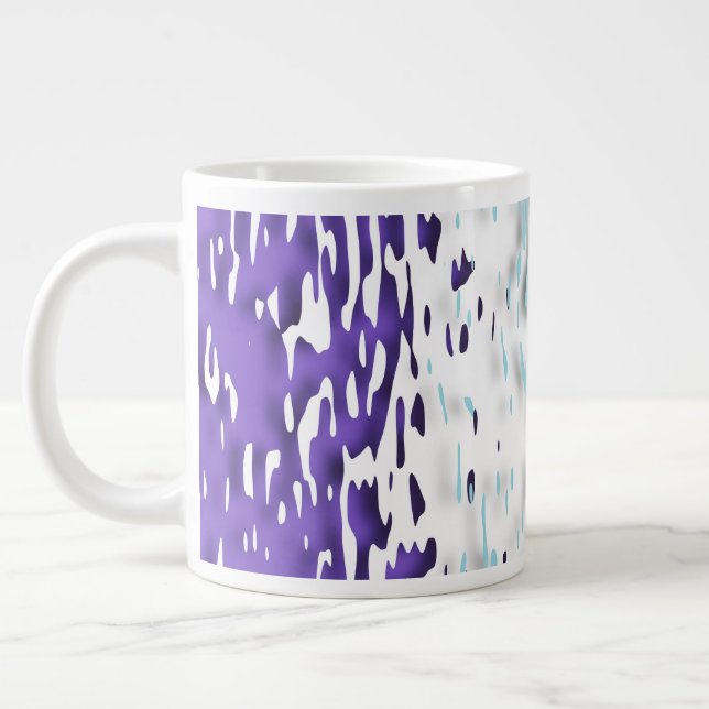 Funky Trippy Ripply Groovy Multisexuell Pride Flag Jumbo Mugg (Vänster)