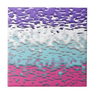 Funky Trippy Ripply Groovy Multisexuell Pride Flag Kakelplatta