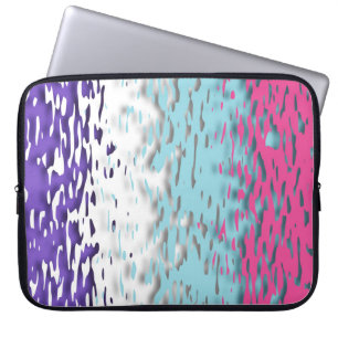 Funky Trippy Ripply Groovy Multisexuell Pride Flag Laptop Fodral