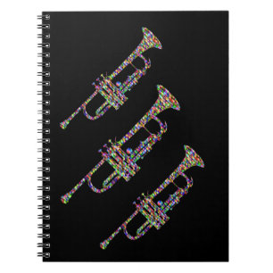 Funky trumpet Musical Instrument Anteckningsbok