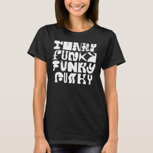 Funky typografi Art T-shirt