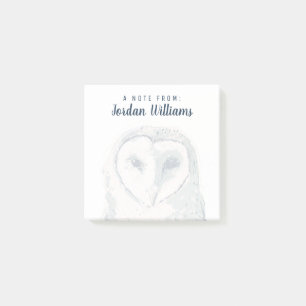 Funky Uggla Porträtt Post-it Block