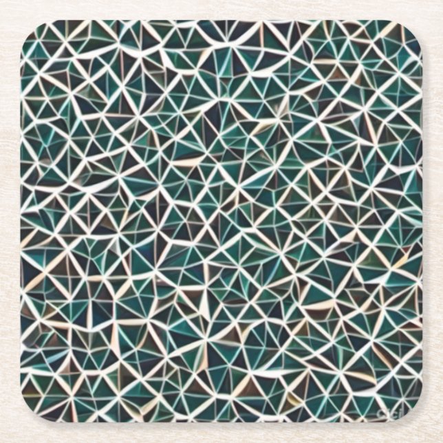 Funky Underlägg Papper Kvadrat (Framsidan)