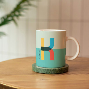 Funky Unik Brev K Personlig Coffee Mugg