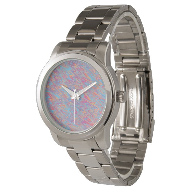 Funky vågor  armbandsur (Vinklad)
