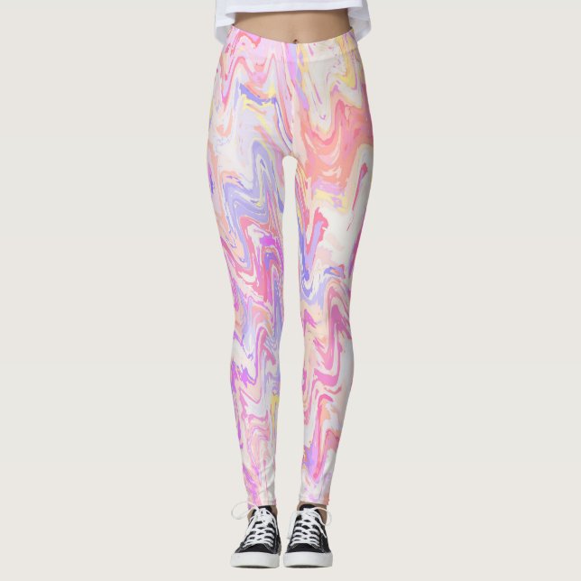Funky vågor leggings (Framsida)