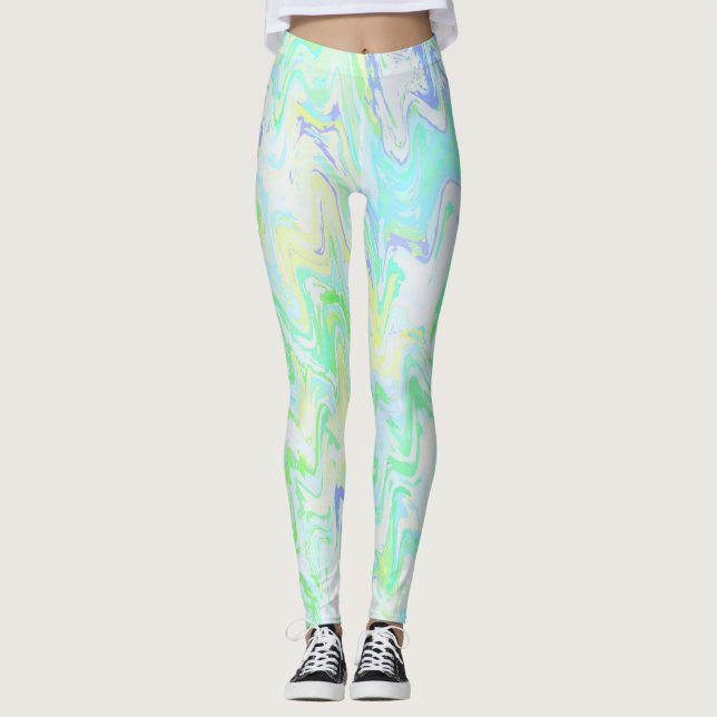 Funky vågor leggings (Framsida)