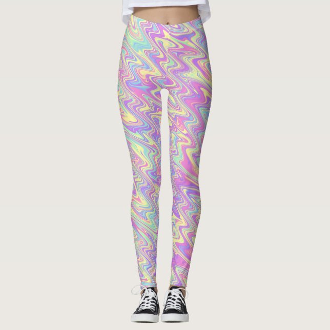 Funky vågor leggings (Framsida)