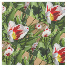 Funky Vår Tulip Fabric