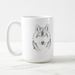 Funky Varg Head Ansikte Sketch Kaffemugg<br><div class="desc">Funky Varg Head Ansikte Sketch Coffee/Tea Mugg Kopp för att lägga till i din samling av dricksprogram hemma/på kontoret. En coola nuförtiden/presentidé för alla som är med i kärlek anpassad design,  positiva bidrag,  vargar,  vilda djur och natur osv.</div>