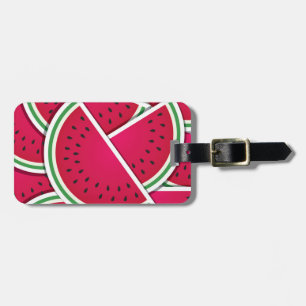 Funky vattenmelonkilar bagagebricka