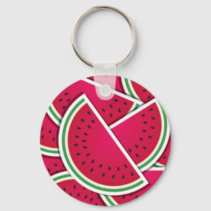 Funky vattenmelonkilon nyckelring