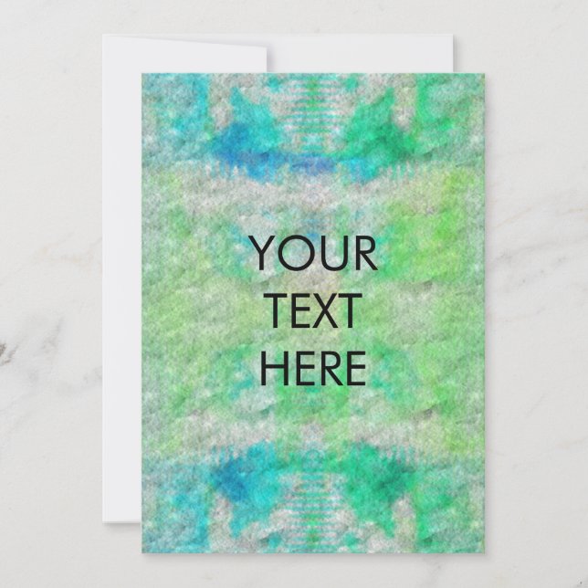 Funky Vattentärsfärgspets Färgblanka Tack Julkort (Framsida)