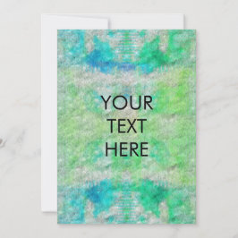 Funky Vattentärsfärgspets Färgblanka Tack Julkort