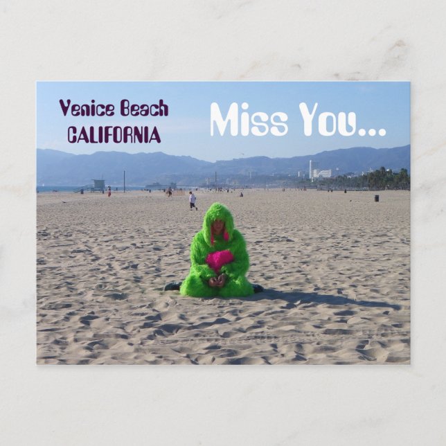 Funky Venice Beach-vykort! Vykort (Framsida)
