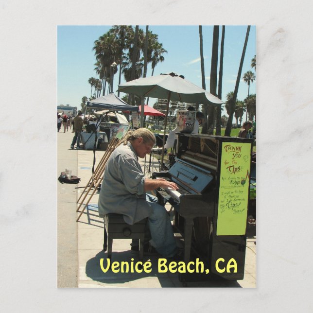 Funky Venice Beach-vykort! Vykort (Framsida)