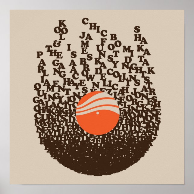 Funky Vinyl Poster (Framsidan)