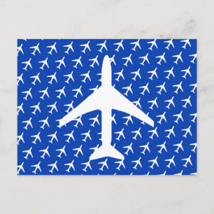 Funky Vit Flygplanspilot Aviation Flyg Postkort Meddelande Vykort