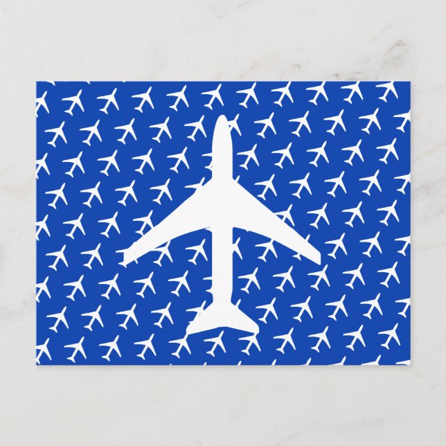 Funky Vit Flygplanspilot Aviation Flyg Postkort Meddelande Vykort (Framsida)